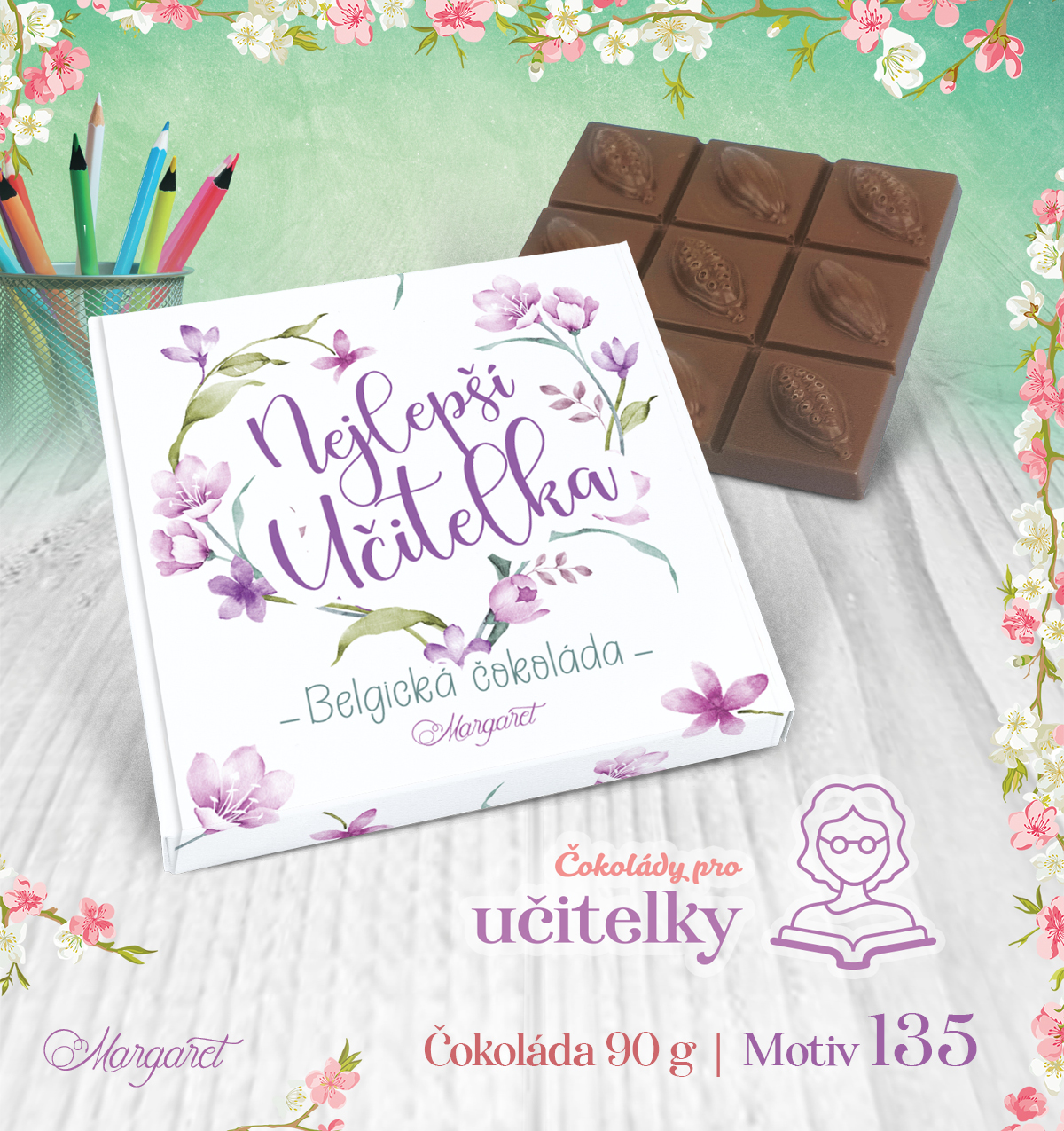 Belgická čokoláda 90 g | Motiv 135